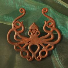 Kraken Pendant (Mythological Elements) 3D Printer Model