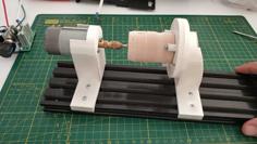 DIY Mini Wood Lathe 3D Printer Model