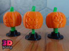 Bobblehead Jack-o’-lanterns 3D Printer Model