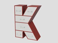 K Drawers 3D Printer Model