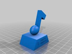 Poppy Award 3D Printer Model