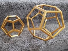 Dodecahedron WireFrame 3D Printer Model