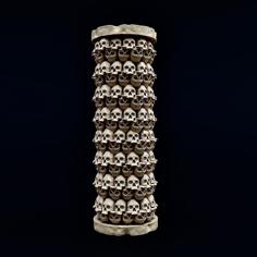 Skull Pillar 3D Printer Model