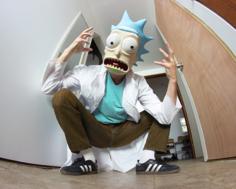 Rick Sanchez Mask From Rick And Morty 3D Printer Model