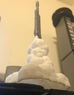 Low Poly Falcon Heavy – Hollow Exhaust 3D Printer Model