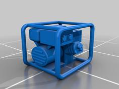 MOD Diesel 2Kw Generator (1:76, OO Gauge) 3D Printer Model