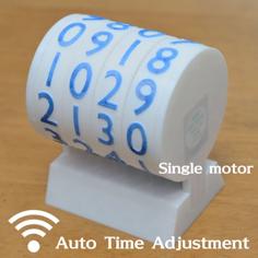 Minimal Mechanical Digital Clock With Network Time Acquisition 3D Printer Model