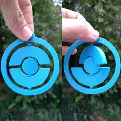 Spinning PokeStop Ornament 3D Printer Model