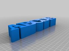 5 Letters In A Row 3D Printer Model