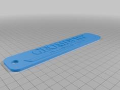 Geometry In Construction Keychain 3D Printer Model