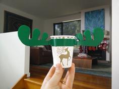 Customisable Moose Cup Holder 3D Printer Model