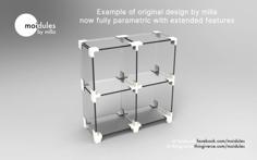 SHELFIE | DIY Parametric Shelf And Storage Designer 3D Printer Model