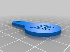 Cart Coin: 25 Cent CAD. 3D Printer Model