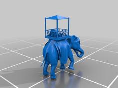 Elephant With Howdah 3D Printer Model