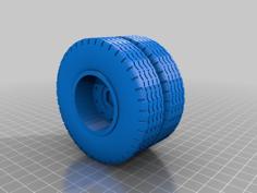 Rear Tire 1-14 Truck 3D Printer Model