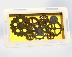 Steam Punk Clockwork Leg Gearbox 3D Printer Model