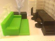 Customizable Furniture Minis 3D Printer Model