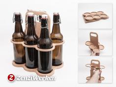 Flat-pack Beer Crate Cnc/laser 3D Printer Model