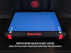 5th Generation Replicator Build Plate Locks 3D Printer Model