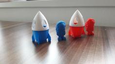 Rocket For Phil A Ment Anstronaut 3D Printer Model