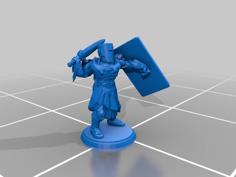 Knights – (See Description!) – Sword And Tower Shield 3D Printer Model