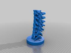 Bone Spine Candle Holder 3D Printer Model