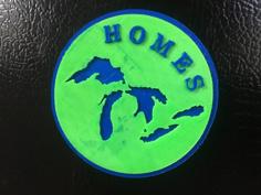 HOMES Michigan Great Lakes Magnet 3D Printer Model