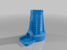 Castle Dice Tower 3D Printer Model