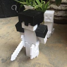 Minecraft Steve 3D Printer Model