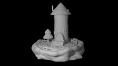 Cloud Tower 3D Printer Model