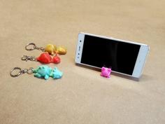 Keychain / Smartphone Stand 3D Printer Model