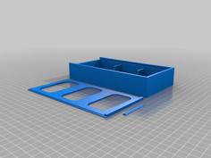 Card Box/ Storage Box With Sliding Lid 3D Printer Model