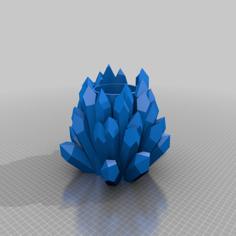 Pencil Holder Cristal 3D Printer Model