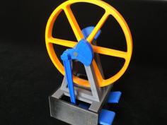 Finger Operated Flywheel 3D Printer Model