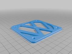 Rear Lock VW Logo Cover 3D Printer Model