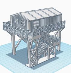 OVER THE TRACK SHED 3D Printer Model