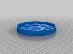 Bee Pattern Silicone Mold 3D Printer Model