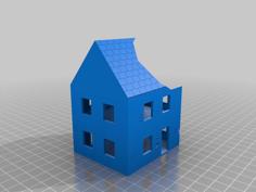 FOW City House V3 Option 06 Damage 3D Printer Model