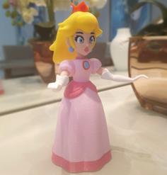 Princess Peach From Mario Games – Multi-color 3D Printer Model