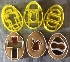 Easter Sparkle Window Cookie Cutters 3D Printer Model