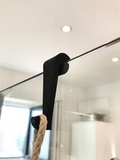 Shower Hook (eg. For Towels, Brushes) For 8mm Glass 3D Printer Model