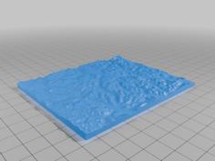 Alaska Mountain Terrain 3D Printer Model