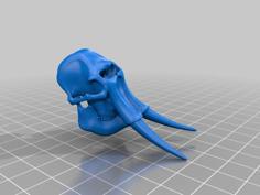 Elephant Skull 3D Printer Model