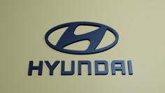 Hyundai Logo 3D Printer Model