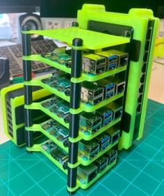 Stackable Raspberry Pi Case 3D Printer Model