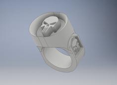 Punisher Ring 3D Printer Model