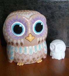 Owl Coin Bank 3D Printer Model