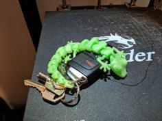 Articulated Lizard Keychain 3D Printer Model