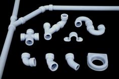 Pipe Fittings Collection 2 3D Printer Model