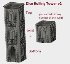 Dice Rolling Tower V2 3D Printer Model